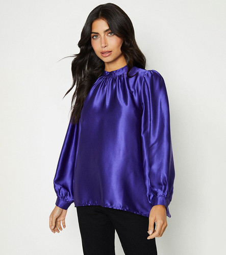 Wallis high neck blouson - wallis,