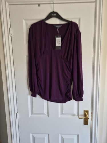 Sosandar ladies purple neck - ladies, v