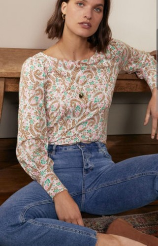 Boden blouson jersey top size - boden,