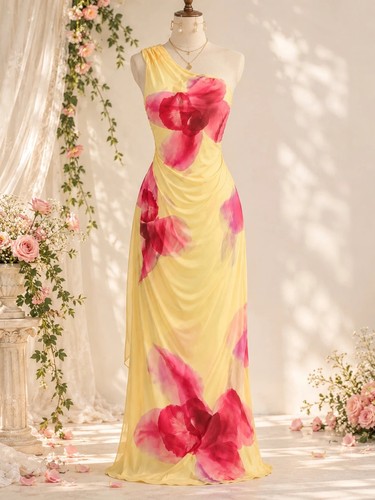 Shein pale yellow asymmetric - shein,