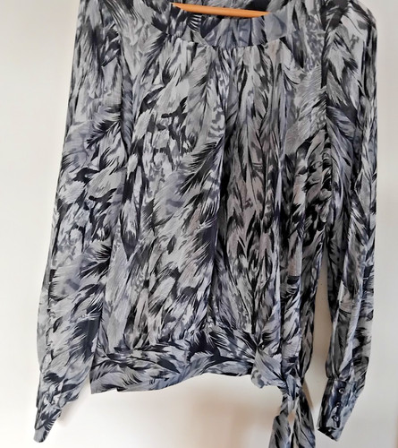 Wallis grey multi long - long, sleeve